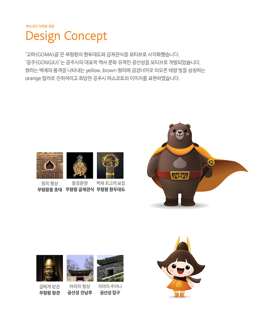 마스코트 디자인 컨셉 Design Concept 이미지, 자세한 내용은 하단을 참고해주세요.