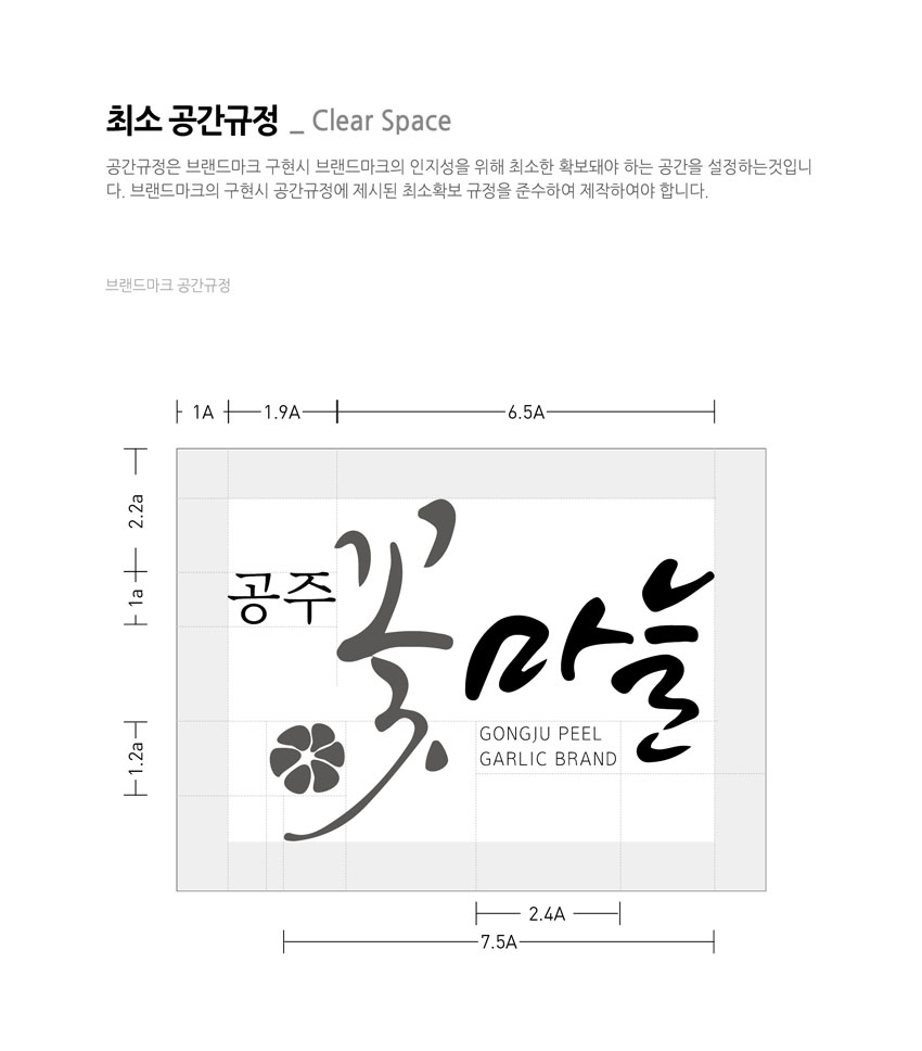 최소 공간규정을 안내하는 이미지, 자세한 내용은 하단을 참고해주세요.